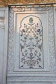 Amritsar - the Golden Temple - marble walls with decorative patterns that show Islamic influence